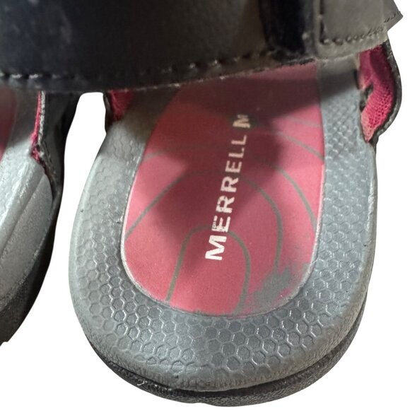 Merrell Women's Sandals Sport Sandals Size 9 Black & Maroon‎ Adjustable Straps - Picture 7 of 8